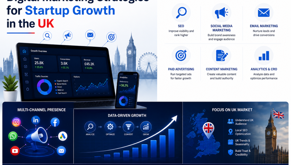 Digital Marketing Strategies for Startup Growth in the UK