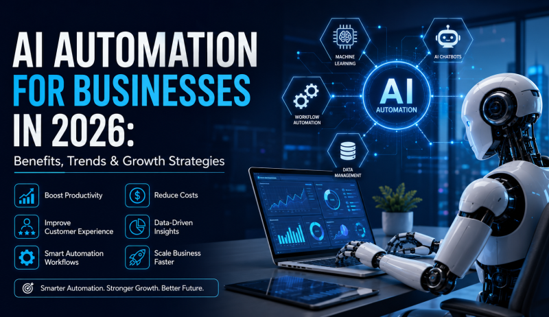 AI Automation for Businesses in 2026: Benefits, Trends & Growth Strategies
