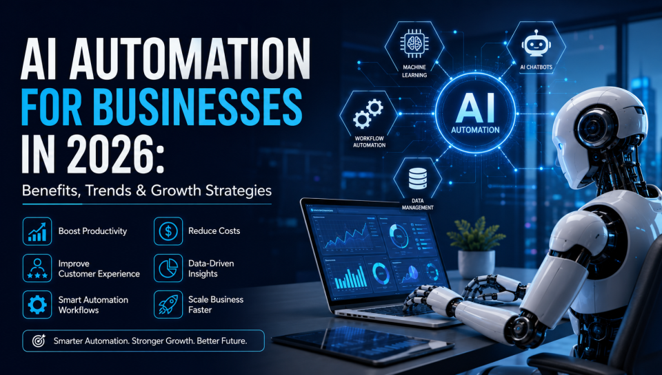 AI Automation for Businesses in 2026: Benefits, Trends & Growth Strategies