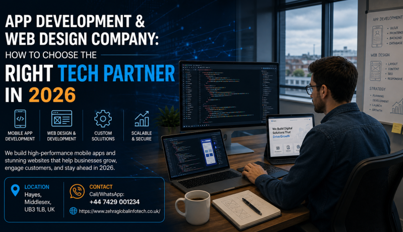 🚀 App Development & Web Design Company: How to Choose the Right Tech Partner in 2026