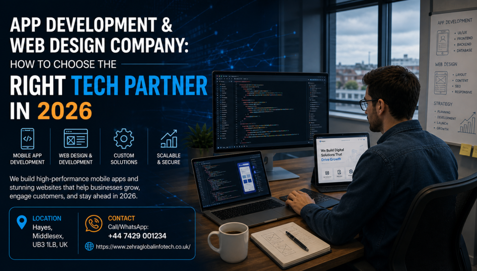 🚀 App Development & Web Design Company: How to Choose the Right Tech Partner in 2026